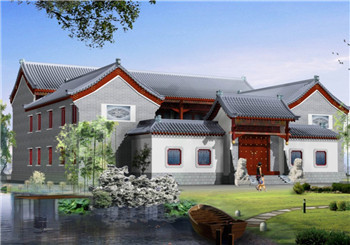 四合院設(shè)計圖推薦，四合院別墅效果圖及施工圖