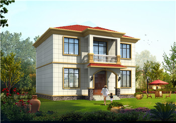 農(nóng)村二層樓房設(shè)計(jì)圖紙，含全套設(shè)計(jì)方案（施工圖+效果圖）