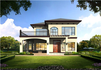 145平方米現(xiàn)代二層自建房屋設(shè)計CAD圖紙帶外觀效果圖