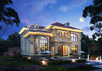 二層復式農(nóng)村別墅設計圖，進深12米，戶型堪稱完美