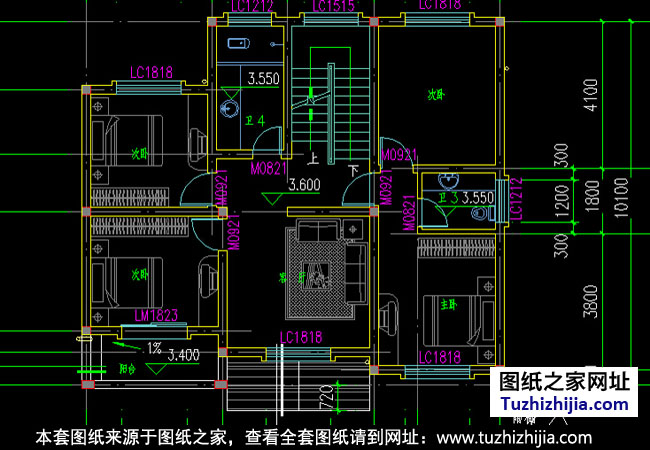 新農(nóng)村三層別墅設(shè)計平面圖