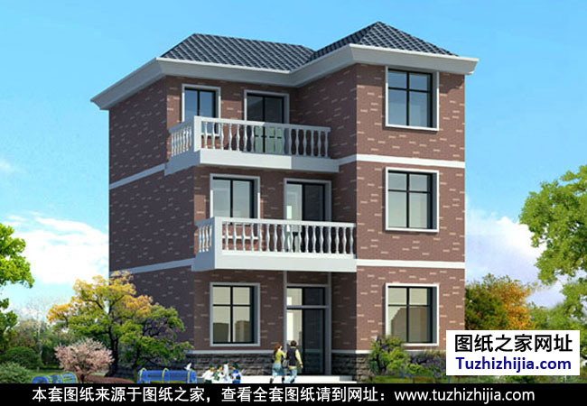 新農(nóng)村三層住宅設(shè)計(jì)圖紙 效果圖