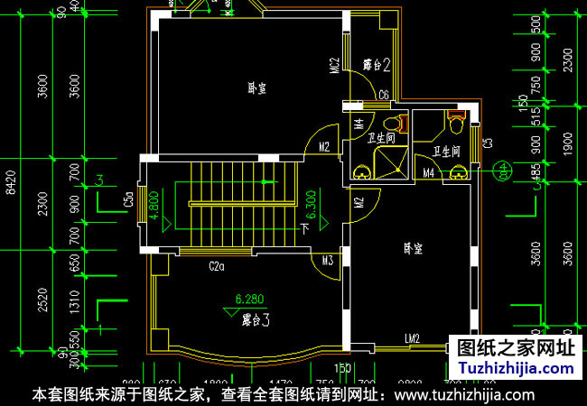 三層別墅戶型圖
