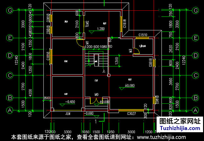 帶車庫(kù)三層別墅設(shè)計(jì)圖紙