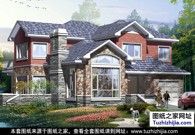 200平方二層小別墅設(shè)計(jì)圖紙 效果圖