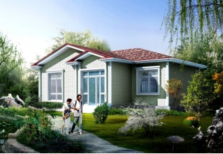 農(nóng)村一層房屋設計圖占地面積：11.3x8.3平方米造價預算：15萬以內.