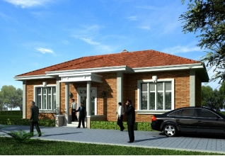 160平方米一層平房建筑圖16x10米造價：10萬農(nóng)村別墅設計圖！