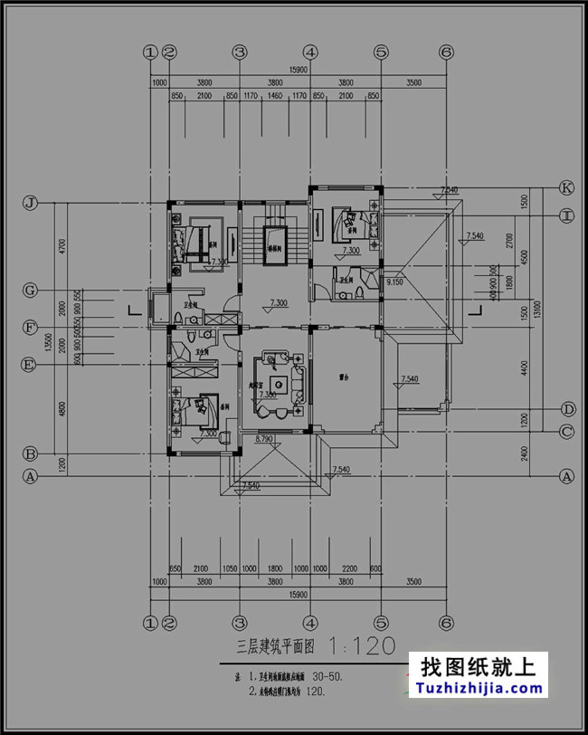 新農(nóng)村全套四層別墅設(shè)計(jì)圖紙