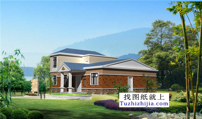 215平方米新農(nóng)村一層房屋建筑設(shè)計施工圖，17x12米