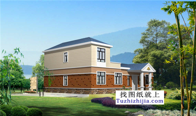 215平方米新農(nóng)村一層房屋建筑設(shè)計施工圖，17x12米