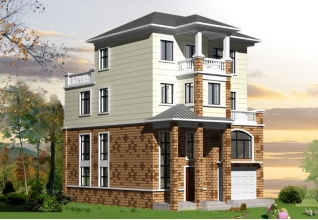 農(nóng)村四層帶商鋪的房屋設計圖紙，造價40萬內(nèi)