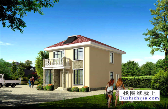 80平方米二層農(nóng)村cad設(shè)計(jì)圖紙及效果圖大全