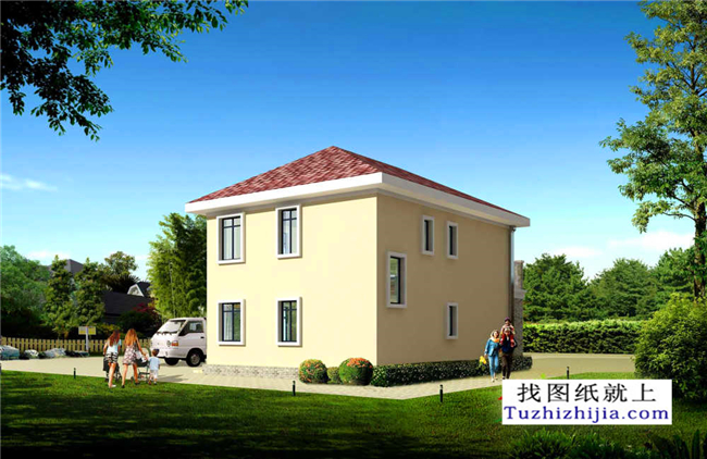 80平方米二層農(nóng)村cad設(shè)計(jì)圖紙及效果圖大全