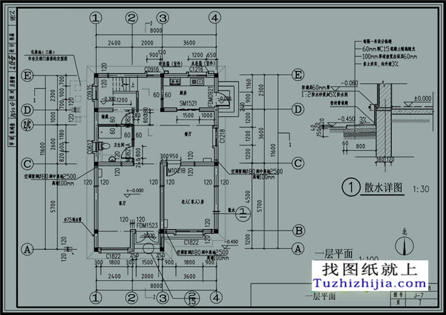 80平方米二層農(nóng)村cad設(shè)計(jì)圖紙及效果圖大全