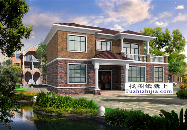 120平方米浙江新農(nóng)村二層自建房屋設(shè)計圖紙大全,14x9米