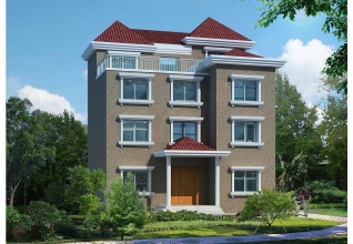 130平方米農(nóng)村自建四層別墅設計圖紙及效果圖