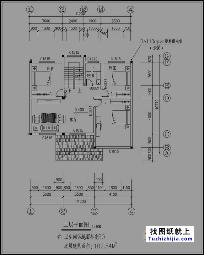 130平方米農(nóng)村自建四層別墅設計圖紙及效果圖