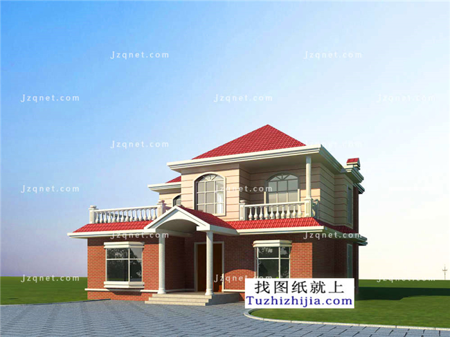 162平方米二層小別墅設(shè)計圖紙及效果圖大全，12X13米