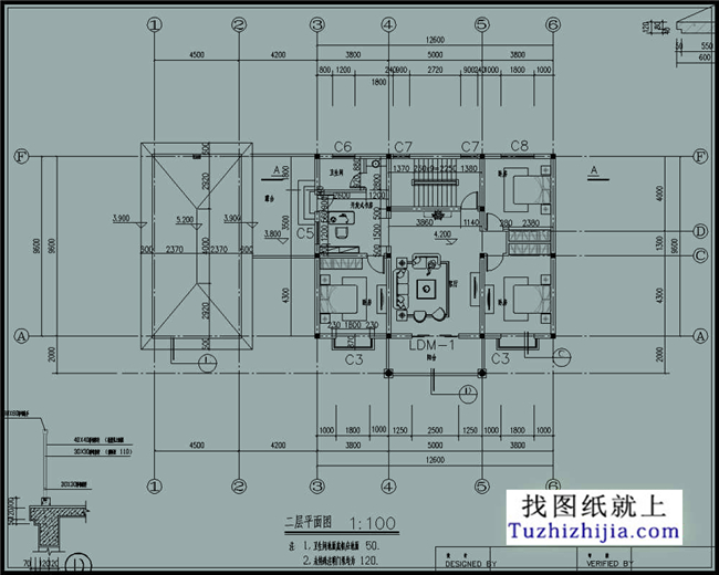 126平方米清新實用型新農(nóng)村二層小別墅設(shè)計圖紙帶效果圖,13x10米