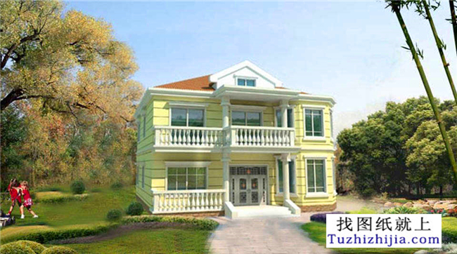 140平方米二層新農(nóng)村經(jīng)濟實用的房屋設(shè)計圖紙,12x12米