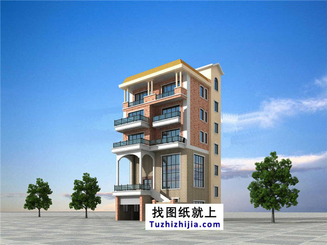 新農(nóng)村六層房屋設(shè)計(jì)圖紙及效果圖