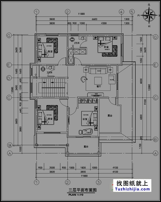 大氣實用的三層別墅設(shè)計圖紙及效果圖