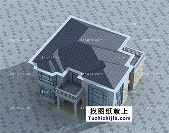 183平方米新農(nóng)村自建二層小別墅設計圖及效果圖，15X13米