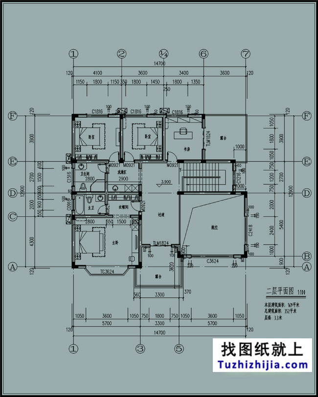 183平方米新農(nóng)村自建二層小別墅設計圖及效果圖，15X13米