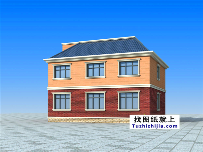 120平方米現(xiàn)代實(shí)用的新農(nóng)村二層自建房屋設(shè)計(jì)圖紙及效果圖大全,12x10米