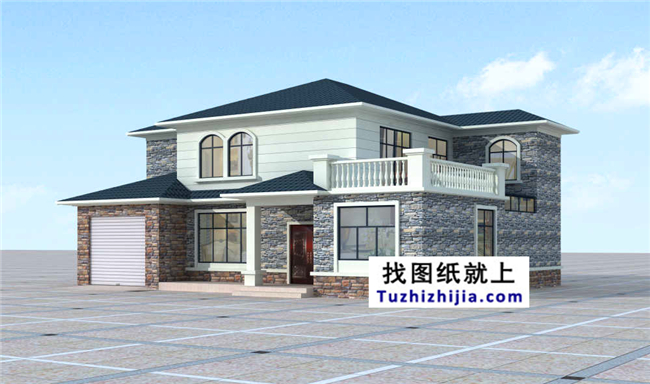 170平方米農(nóng)村豪華型二層自建房屋設(shè)計圖紙,15x12米