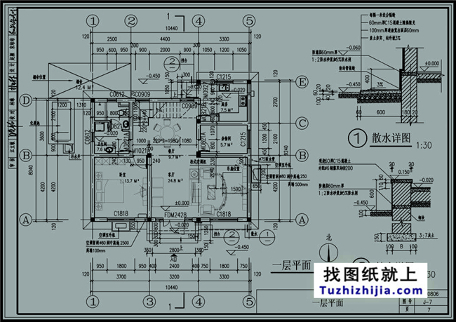 88平方米農(nóng)村二層小戶型自建房屋設(shè)計(jì)圖紙帶外觀效果圖，10x9米