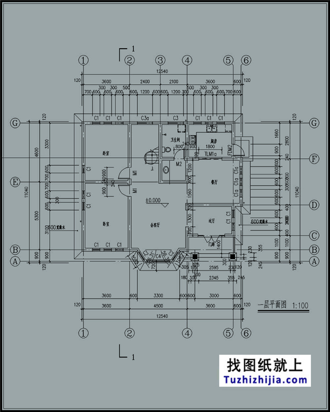 138平方米兩層別墅CAD設(shè)計(jì)圖紙及效果圖，13x11米