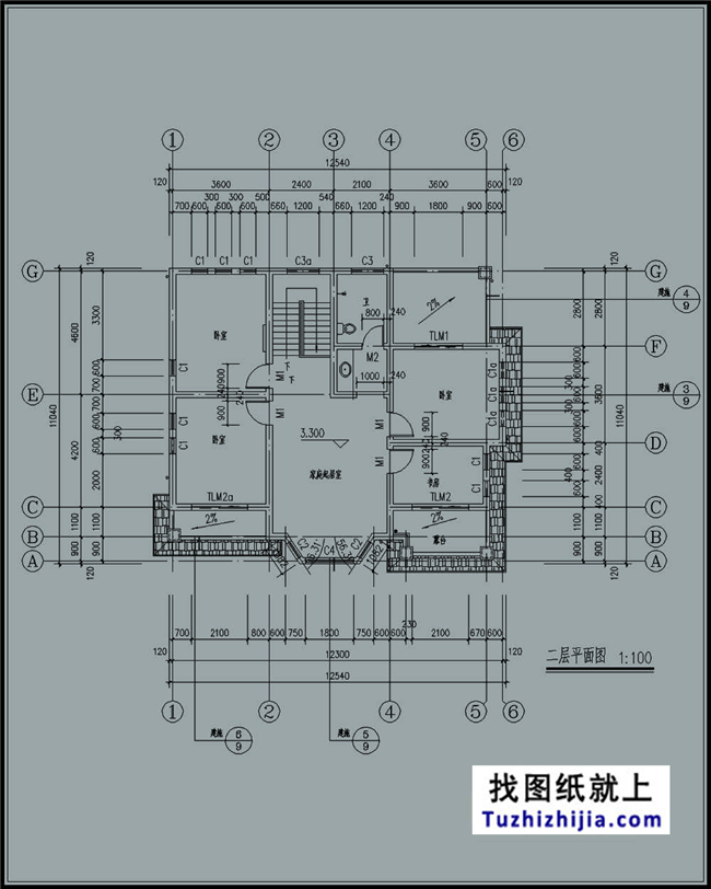 138平方米兩層別墅CAD設(shè)計(jì)圖紙及效果圖，13x11米