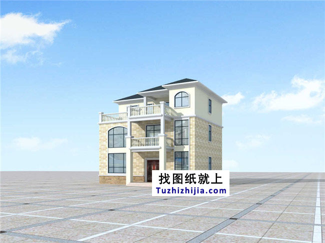 新農(nóng)村實用三層帶露臺房屋設(shè)計圖紙