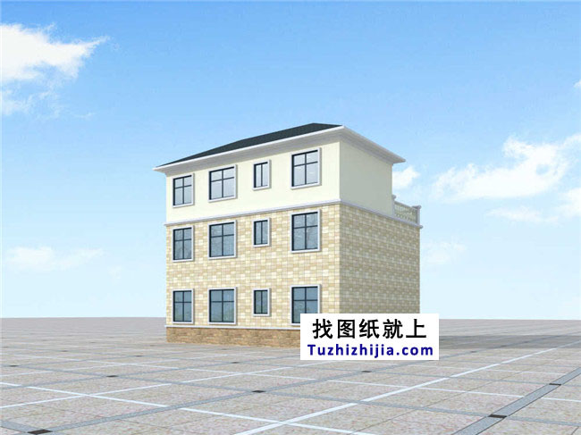 新農(nóng)村實用三層帶露臺房屋設(shè)計圖紙