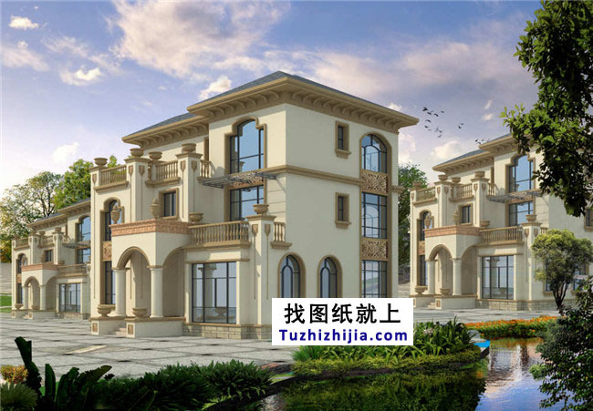 浙江新農(nóng)村三層別墅設計圖紙及效果圖