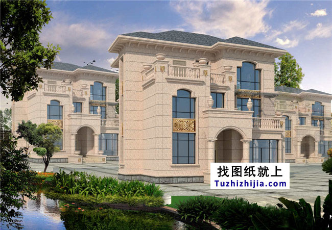 浙江新農(nóng)村三層別墅設計圖紙及效果圖