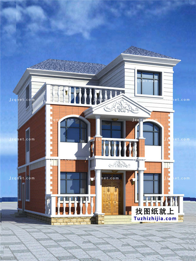 105平方米新農(nóng)村三層別墅設(shè)計(jì)圖