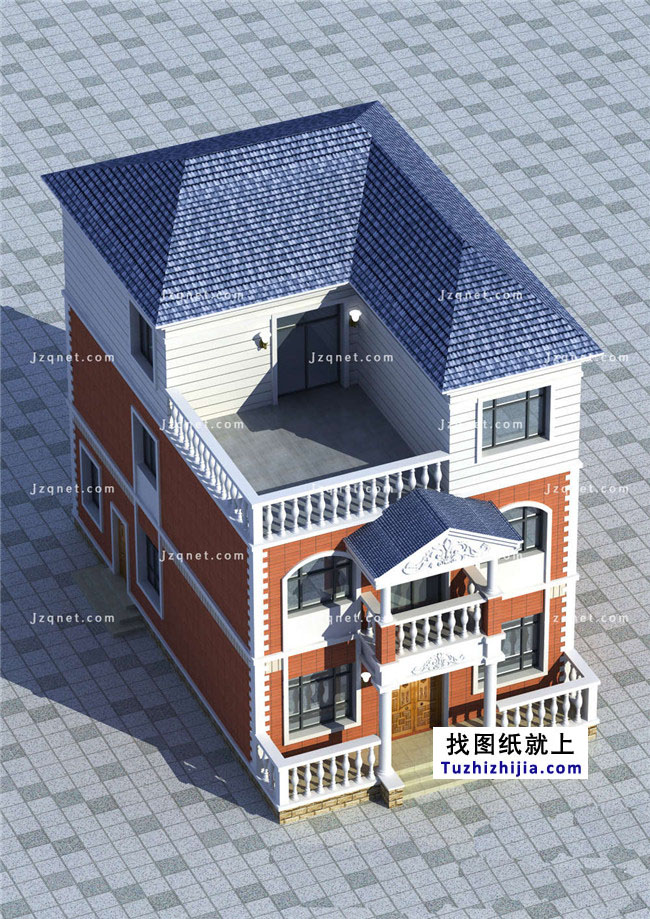 105平方米新農(nóng)村三層別墅設(shè)計(jì)圖