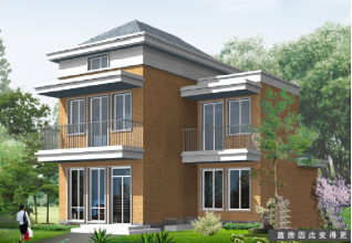 75平方米上海農(nóng)村帶閣樓的小二層房屋設(shè)計圖8x11米