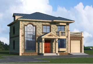 160平方米二層自建別墅設(shè)計施工建筑圖紙及效果圖，15x11米