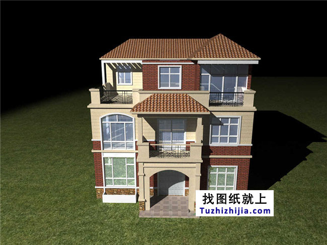 新農(nóng)村二層半房屋設(shè)計圖紙及效果圖