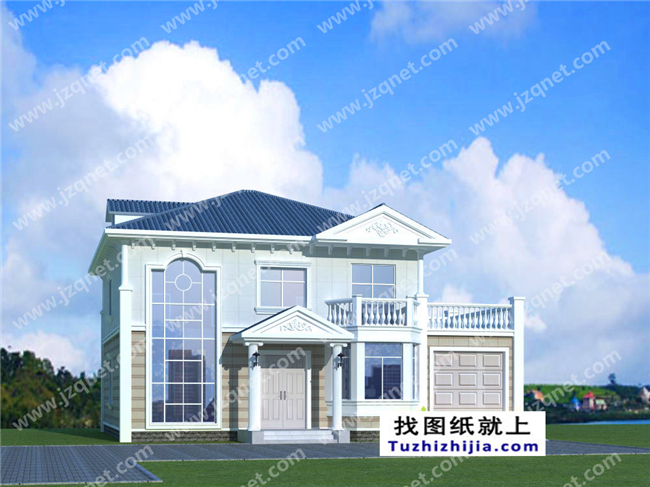 163平方米二層自建別墅設(shè)計(jì)施工建筑圖紙及效果圖，15x11米