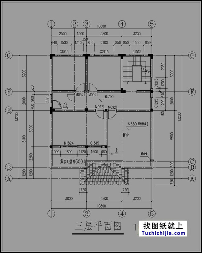 140平方米三層別墅設(shè)計(jì)圖紙，帶屋頂花園