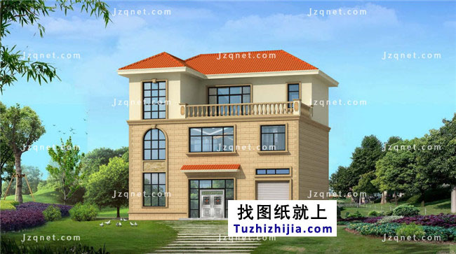 經(jīng)典三層小別墅設(shè)計圖紙（效果圖+全套cad建筑圖）