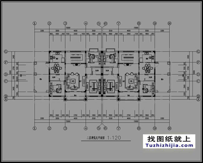 148平方米新農(nóng)村復(fù)式框架三層雙拼歐式別墅設(shè)計圖紙,15米x10米