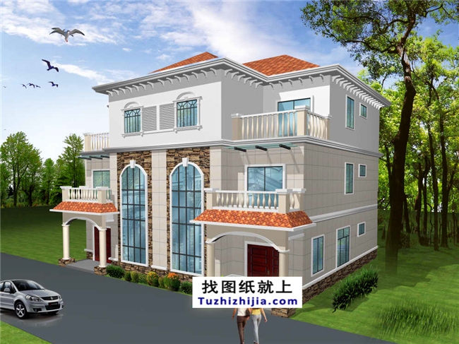 168平方米湖州德清三層雙拼農(nóng)村房屋設(shè)計(jì)圖大全,14x12