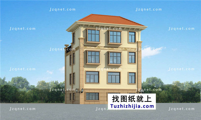 100平方米自建三層半別墅設(shè)計(jì)圖紙