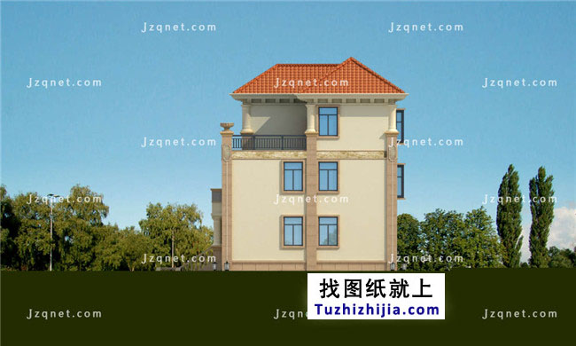 100平方米自建三層半別墅設(shè)計(jì)圖紙