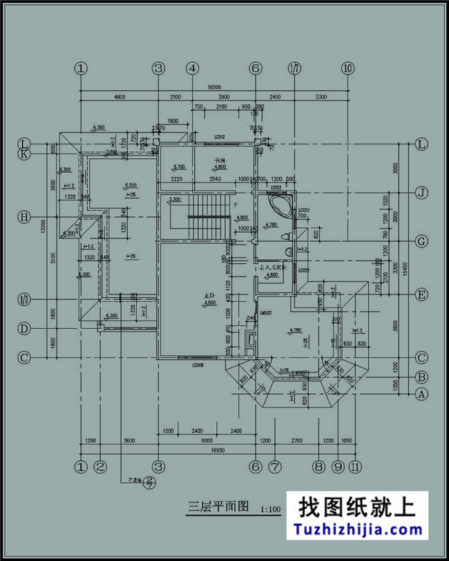 220平方米三層經(jīng)典豪華別墅農(nóng)村設(shè)計(jì)圖紙帶外觀效果圖,17X13米